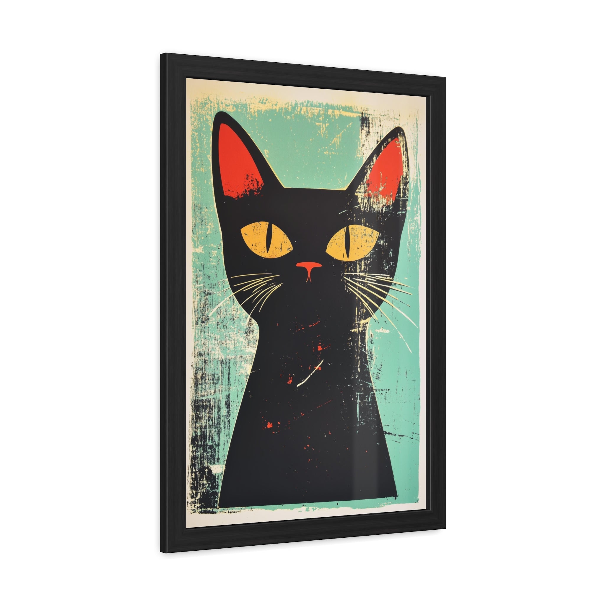 Bold feline poster