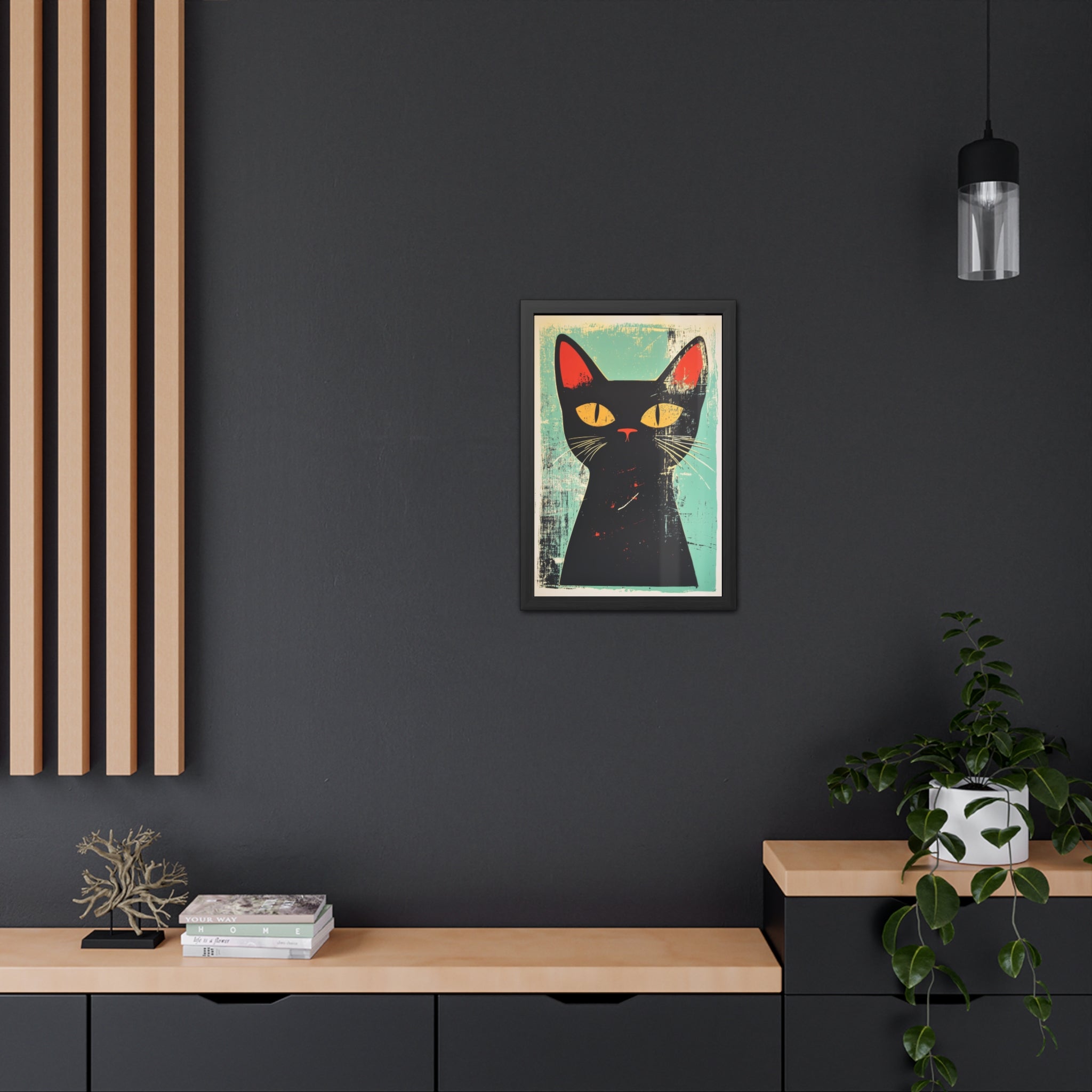 Bold feline poster