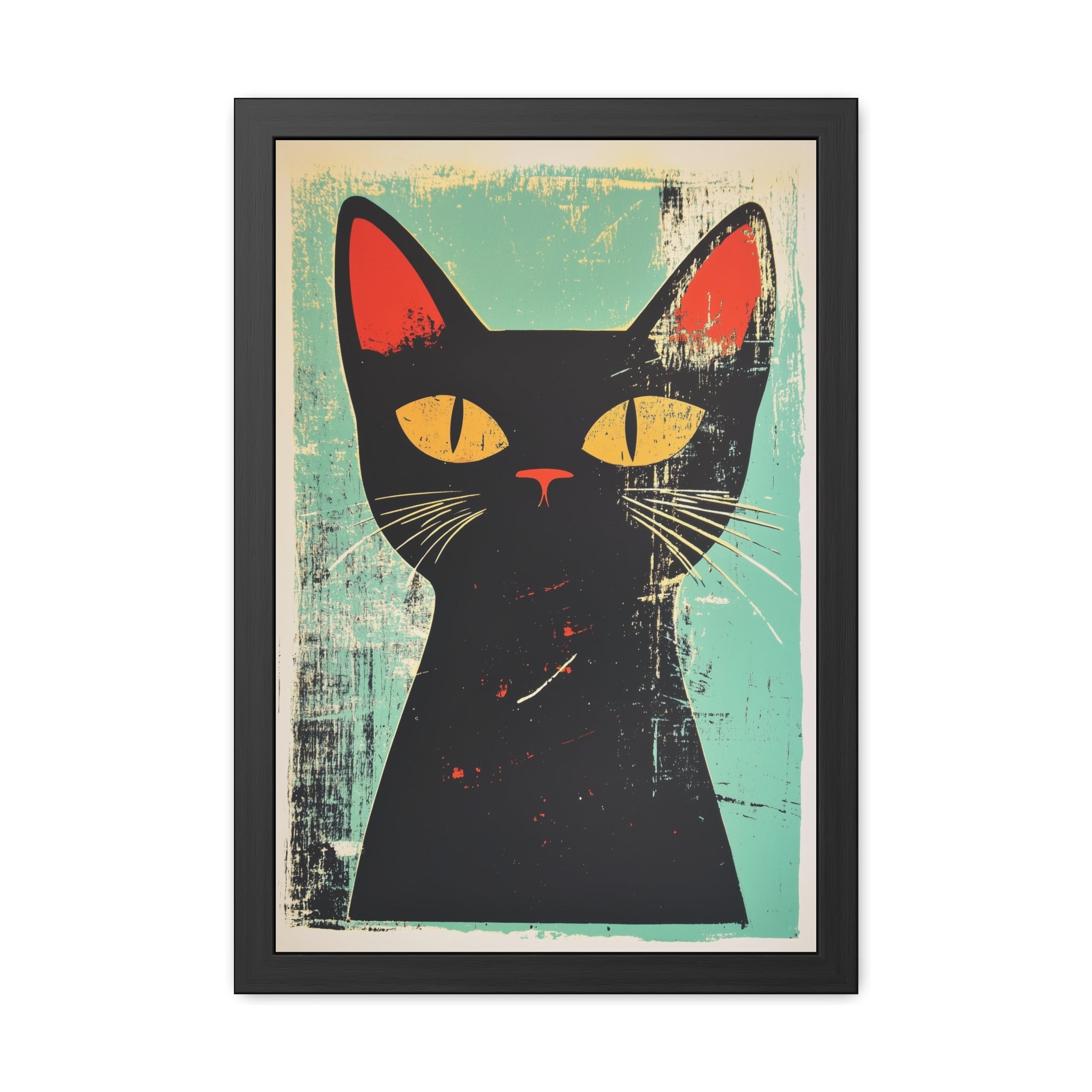Bold feline poster
