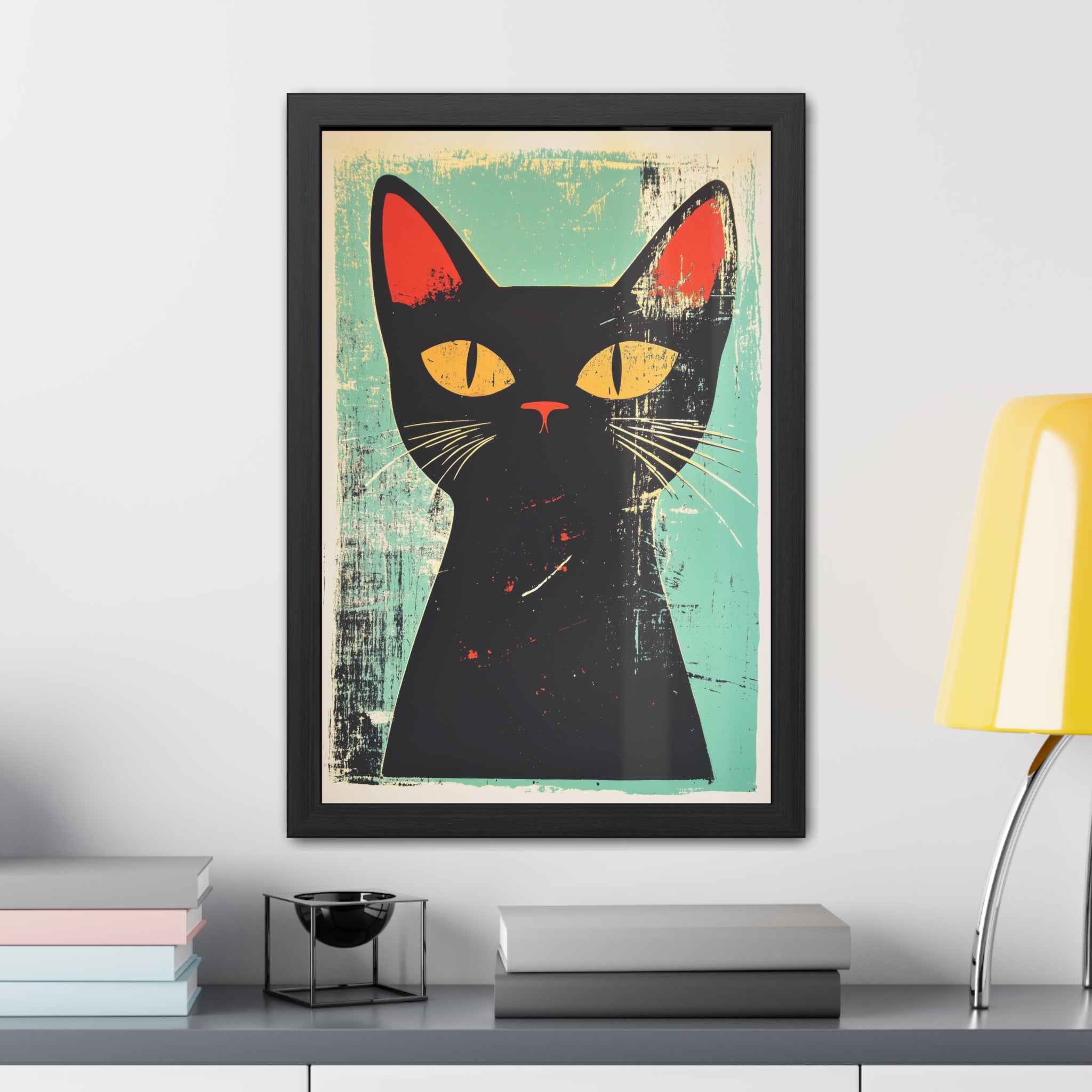 Bold feline poster