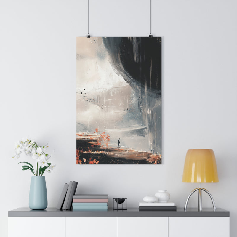 Abstract landscape poster