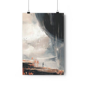 Abstract landscape poster