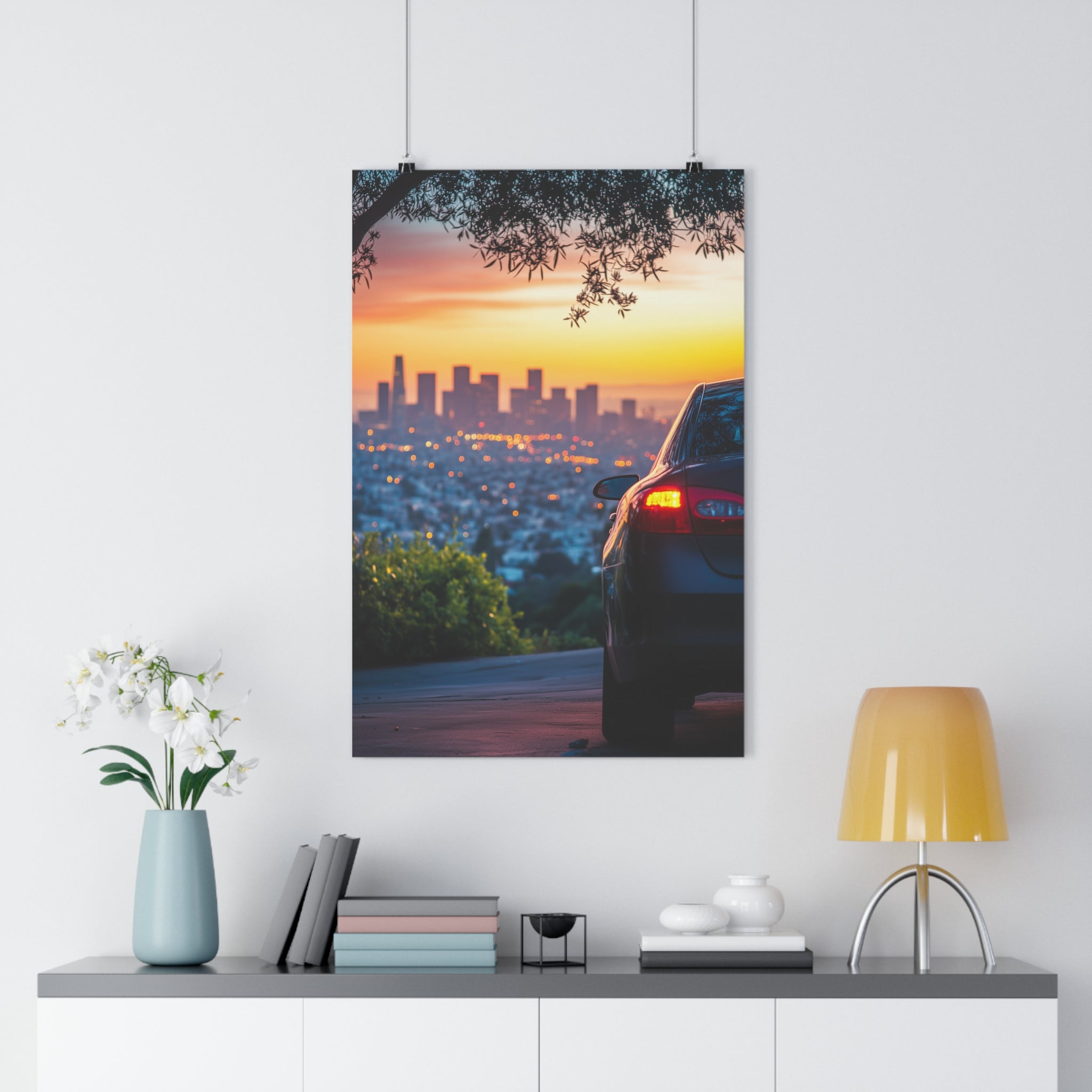 Cityscape at sunset