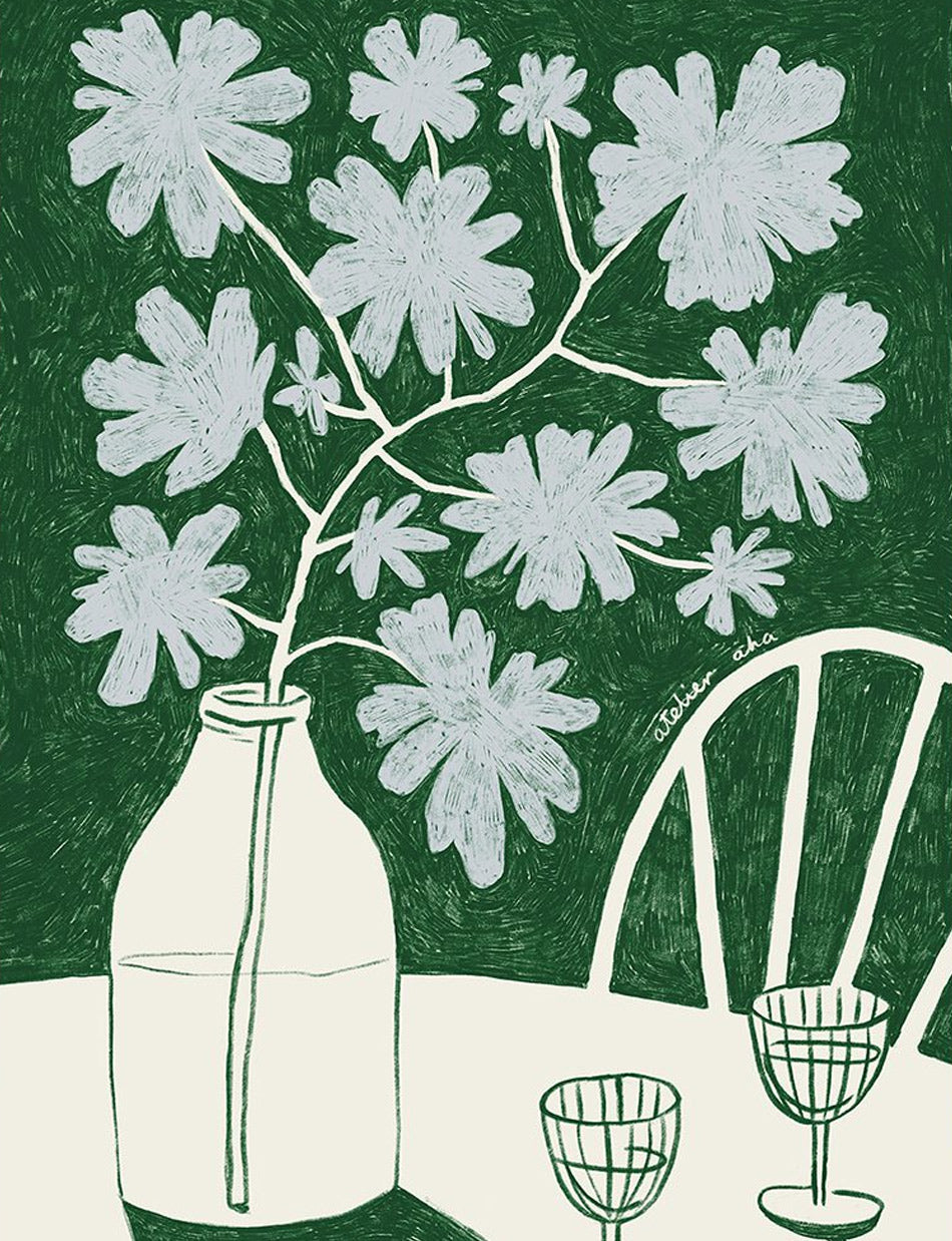 Groomy Green Floral